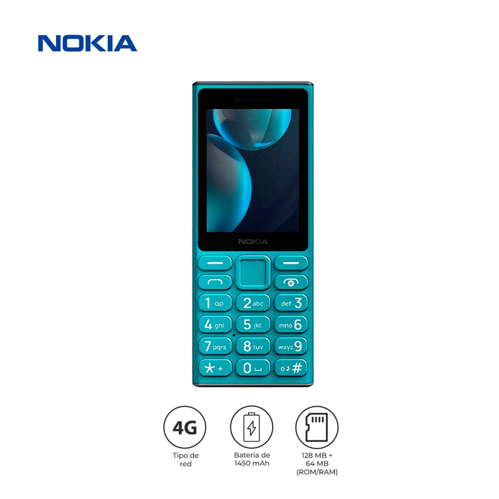 Nokia 105 4G Dual SIM 2.4"" 1450mAh USB-C Celular Básico Azul
