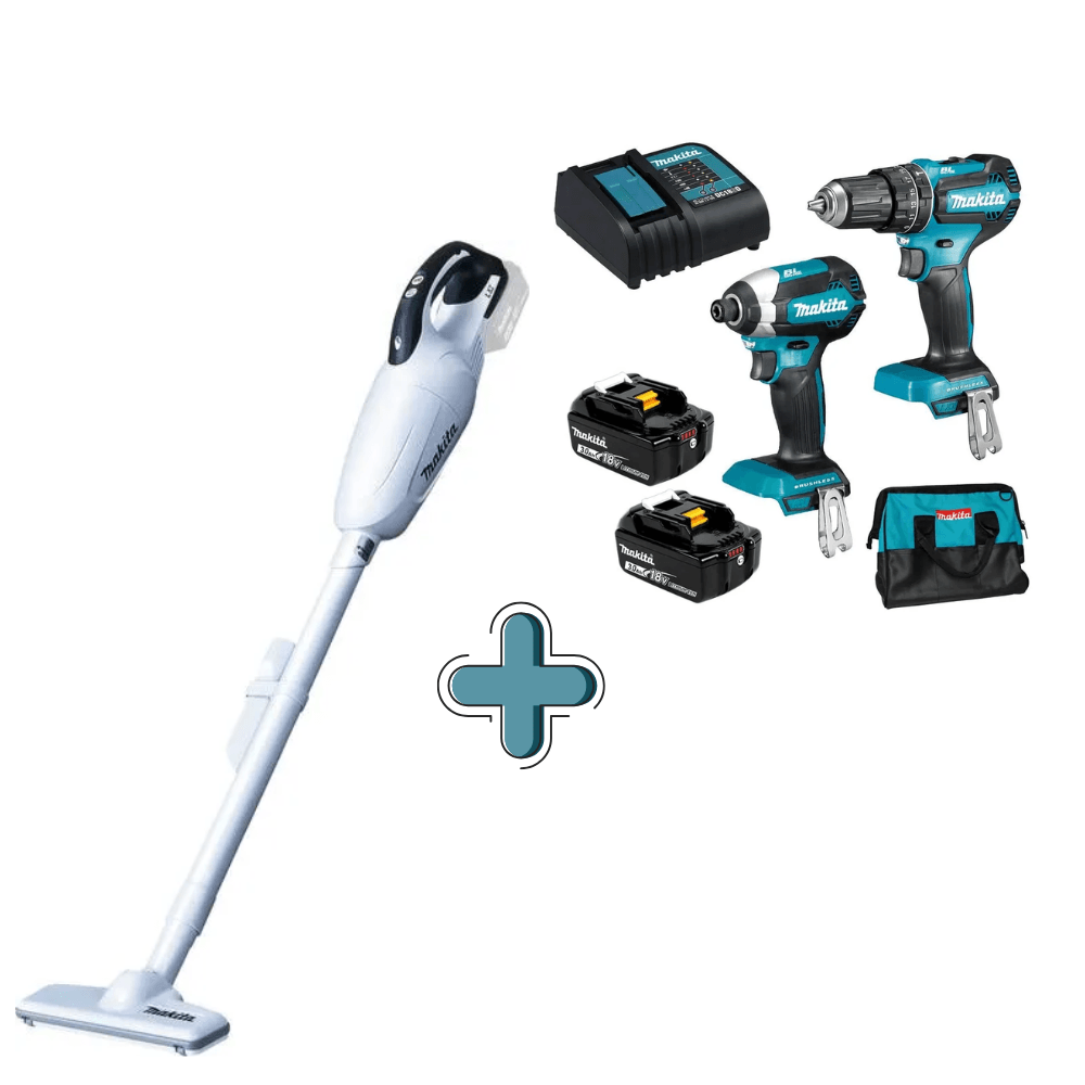 Taladro percutor - atornillador de impacto DLX2283S más Aspiradora Inalámbrica DCL181FZW 18V