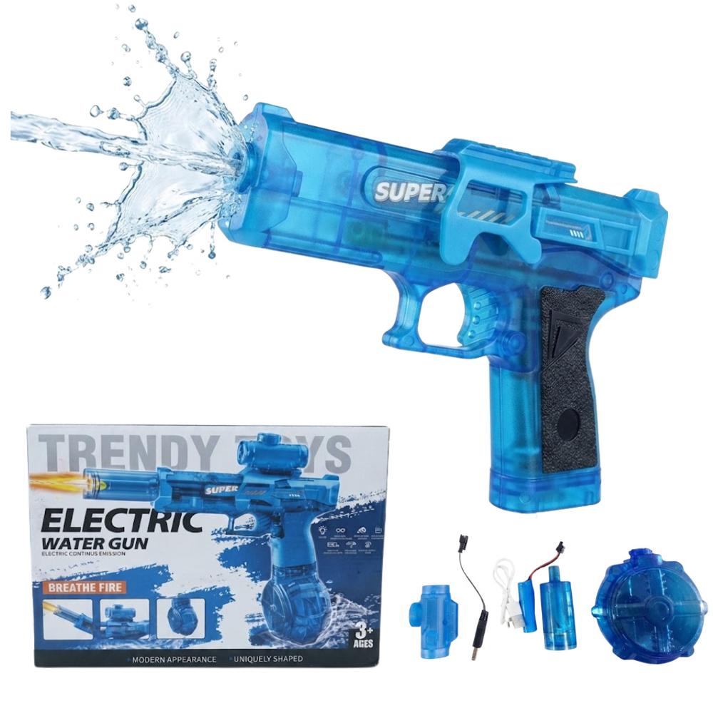 PISTOLA DE AGUA RECARGABLE LUCES LED MULTICARGA NERF NIÑOS Y ADULTOS