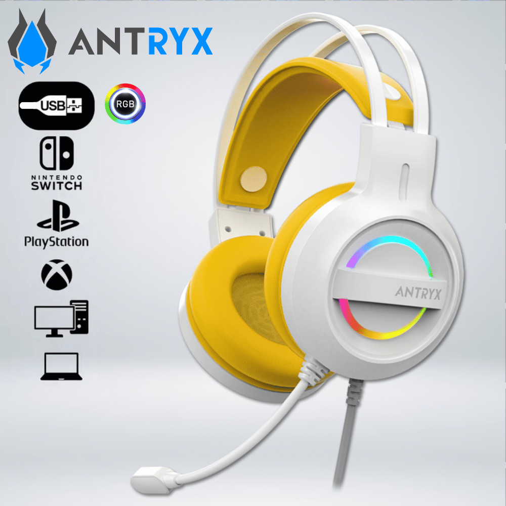 AUDIFONO GAMING IRIS-W AMARILLO RGB
