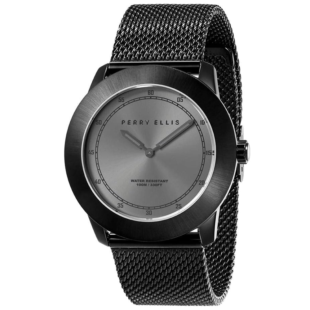 Reloj Perry Ellis New Slim Line 11003-04 Acero Inoxidable Negro