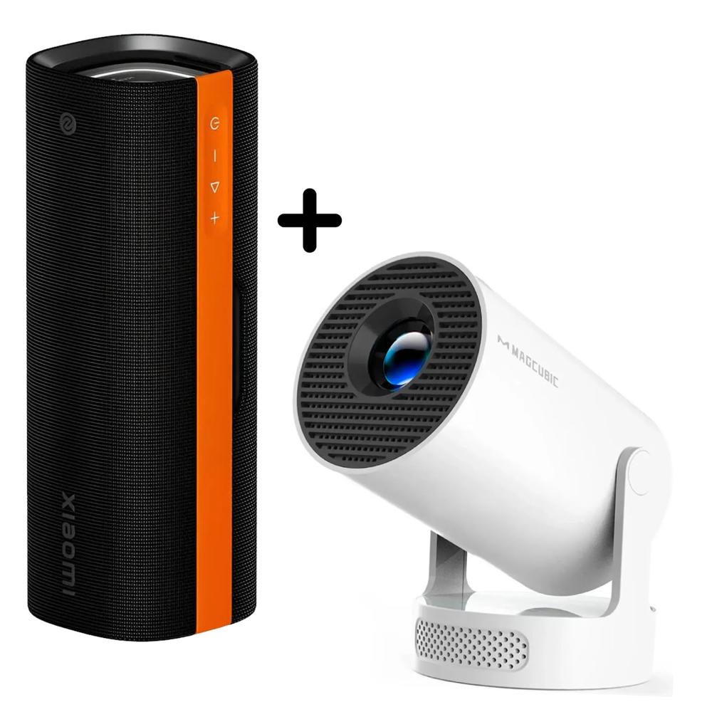 Combo Proyector MagCubic HY300 Pro -  Parlante Xiaomi Sound Party NS7