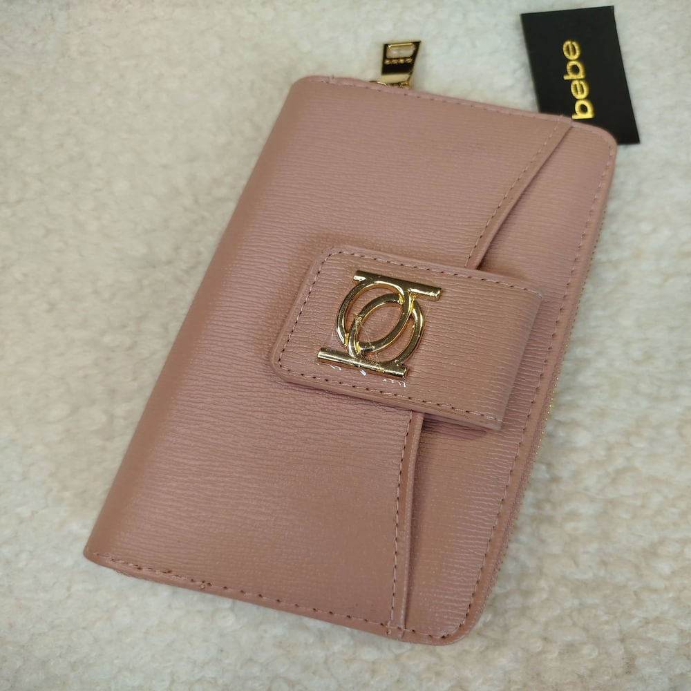 Billetera Larga para Mujer Bebe  Palo Rosa Elegante