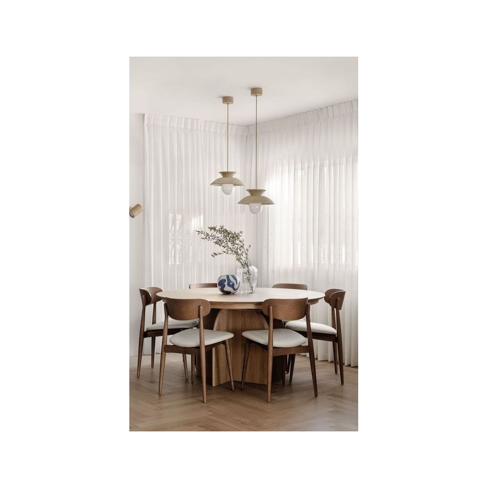 JUEGO DE COMEDOR 6 SILLAS NOLIA BEIGE
