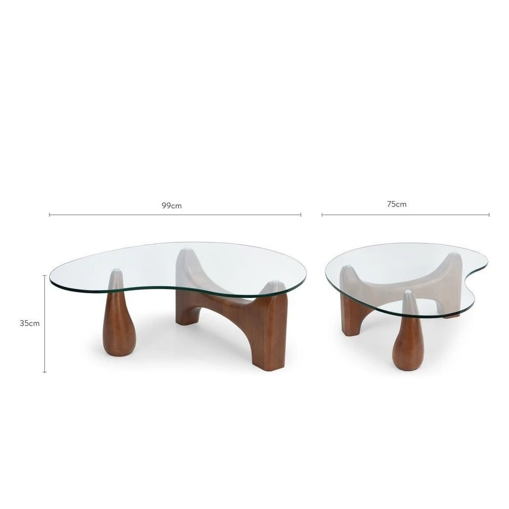 MESA DE CENTRO CASSANDRA VIDRIO