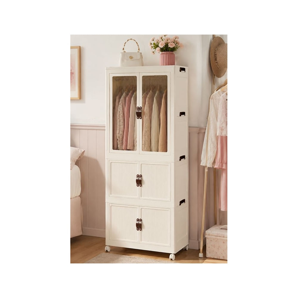 Organizador Apilable con puertas imantados Multiusos 3 Niveles