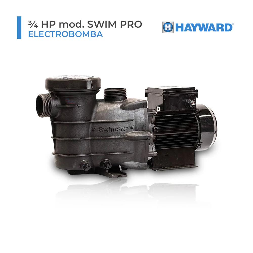 ELECTROBOMBA HAYWARD de  ¾  HP mod. SWIM PRO mono