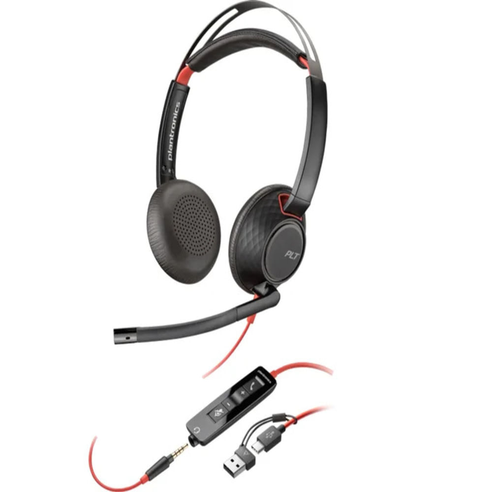 Headset Poly Blackwire 5220 Stereo USB-C Negro 8X231AA