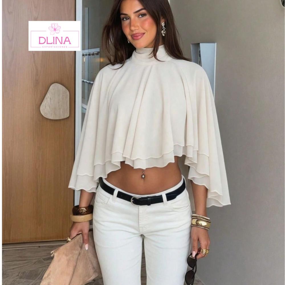 BLUSA CAPA ELEGANTE