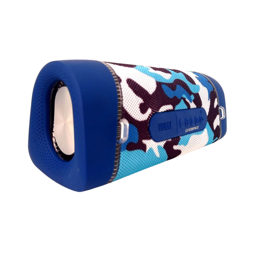 Parlante/Radio Bluetooth Recargable Con Luces Lidimi S5386 Azul Marino