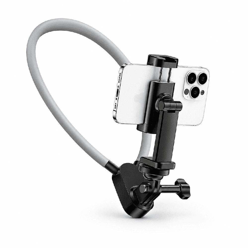 Soporte de Cuello para Celular Manos Libres Ajustable 360 con Correa de Sujeción