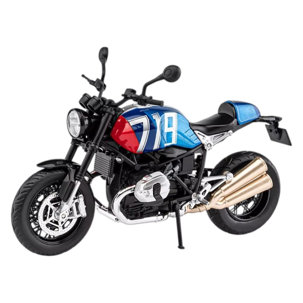 BMW R Nine T Scrambler Azul Luces y Sonido 1-12