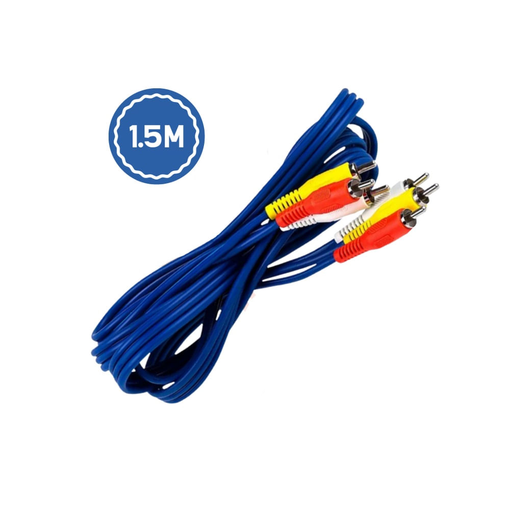 Cable Adaptador Rca A Rca De 1.5 Mts