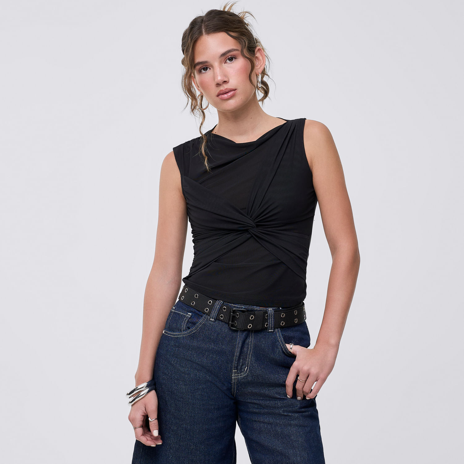 Polo Mujer Sati Hypnotic Negro L