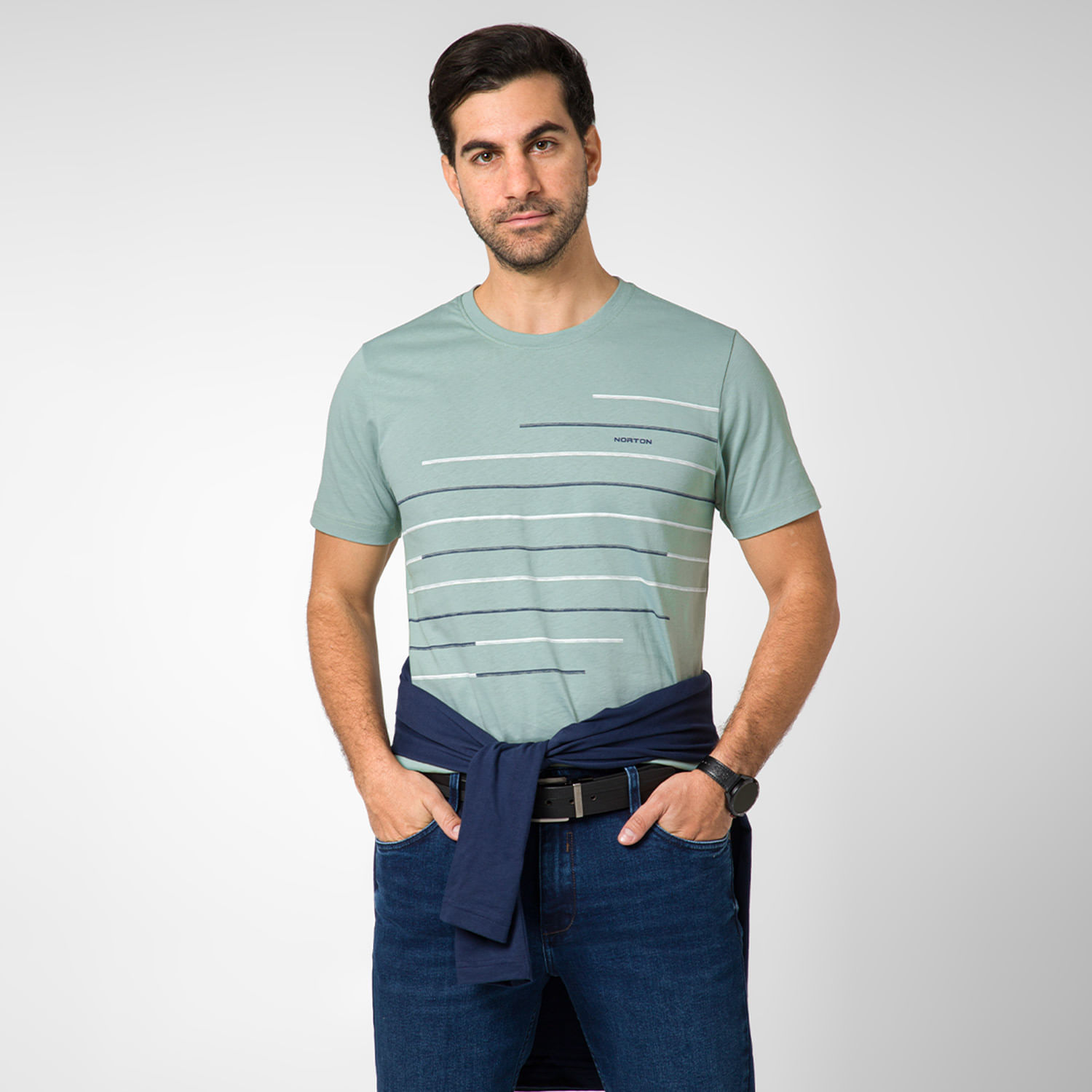 Polo Norton Hombre Nhelson Verde Talla L