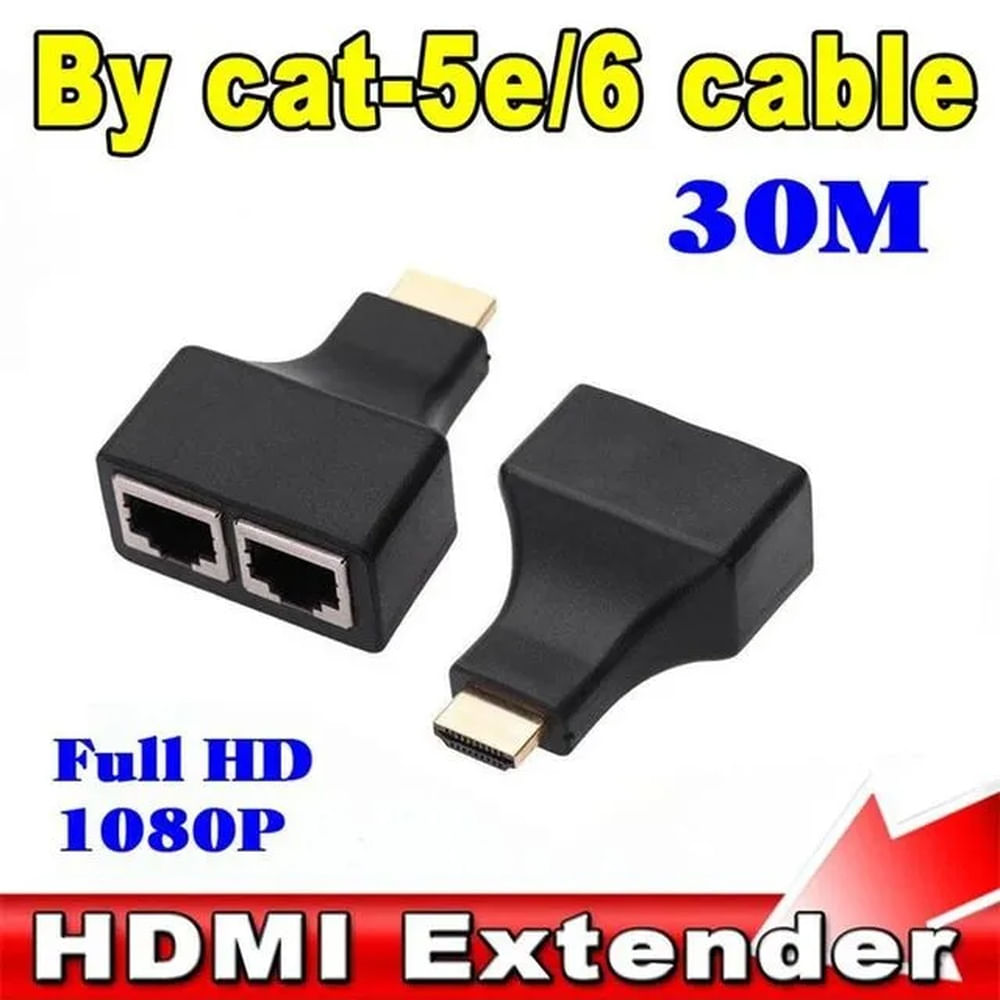 Extension Hdmi Por Utp Cat 5/6 Rj45 Hasta 30 Metros