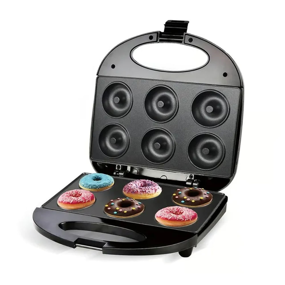Máquina Mini 6Donas Antiadherente Superficie Antiadherente Eléctrica