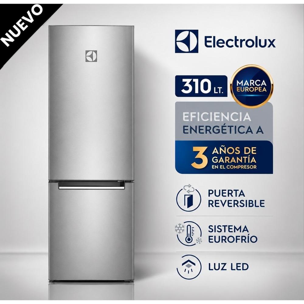 Refrigeradora Electrolux Bottom Freezer Frost 310 L Gris ERT32G2KSQS