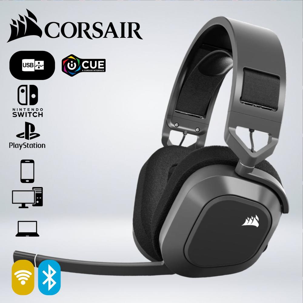 AUDIFONO GAMING CORSAIR HS80 MAX BLACK WIRELESS