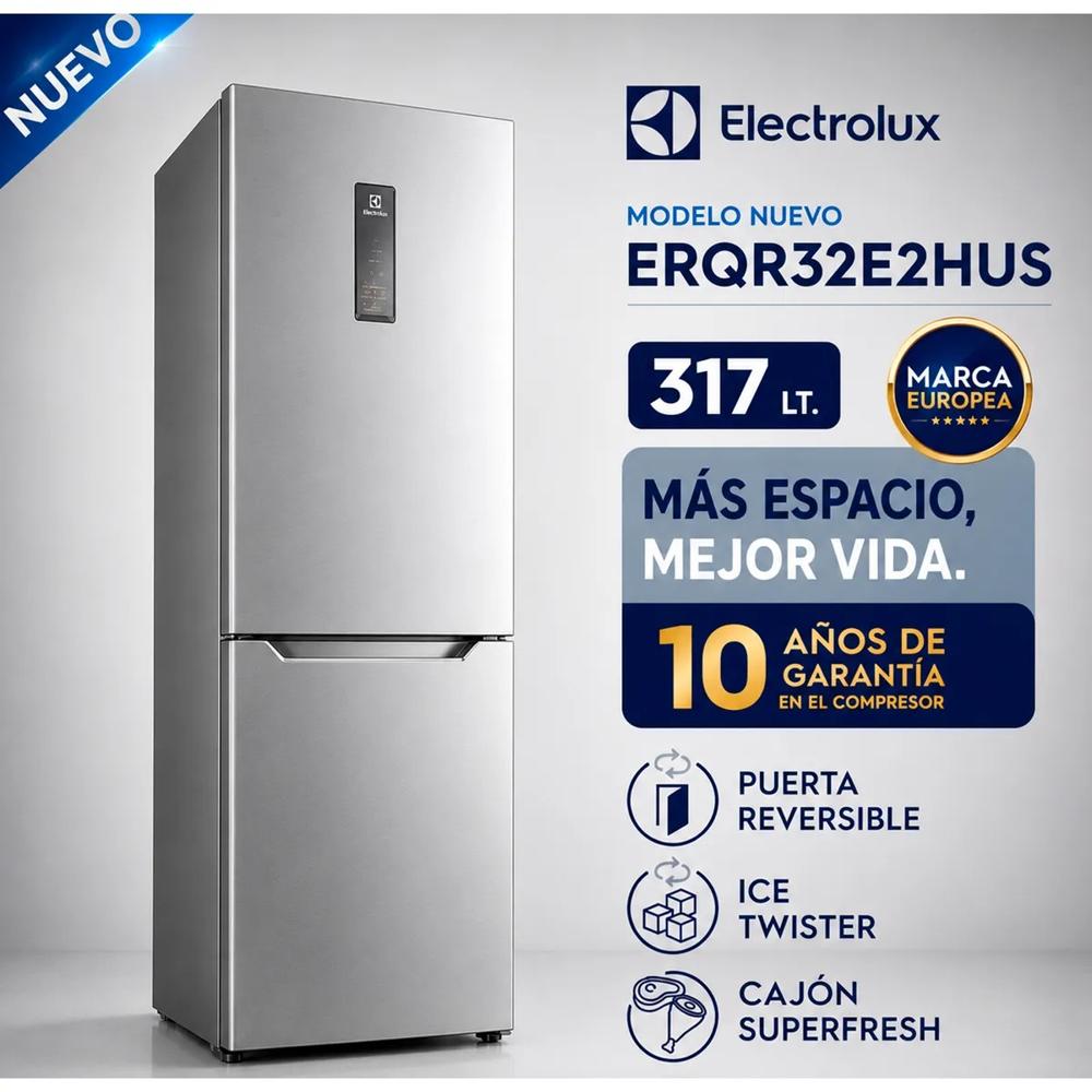 Refrigerador Botoom Freezer 317 L Silver - ERQR32E2HUS