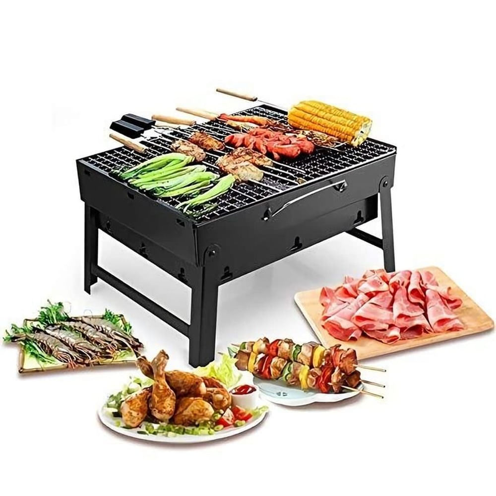 Parrilla Grill para Carbon Plegable Portatil Camping Jardin Multicolor