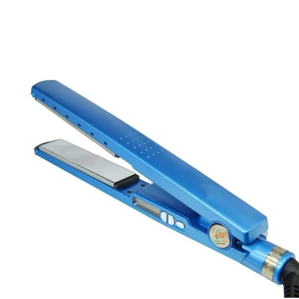 Plancha Alisador Nano Sky Blue Para todo Tipo de Cabello Titanium