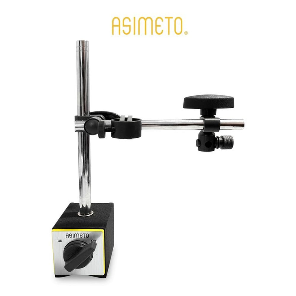 BASE MAGNETICA ESTANDAR LARGO 80KG ASIMETO 601-02-0 Plateado