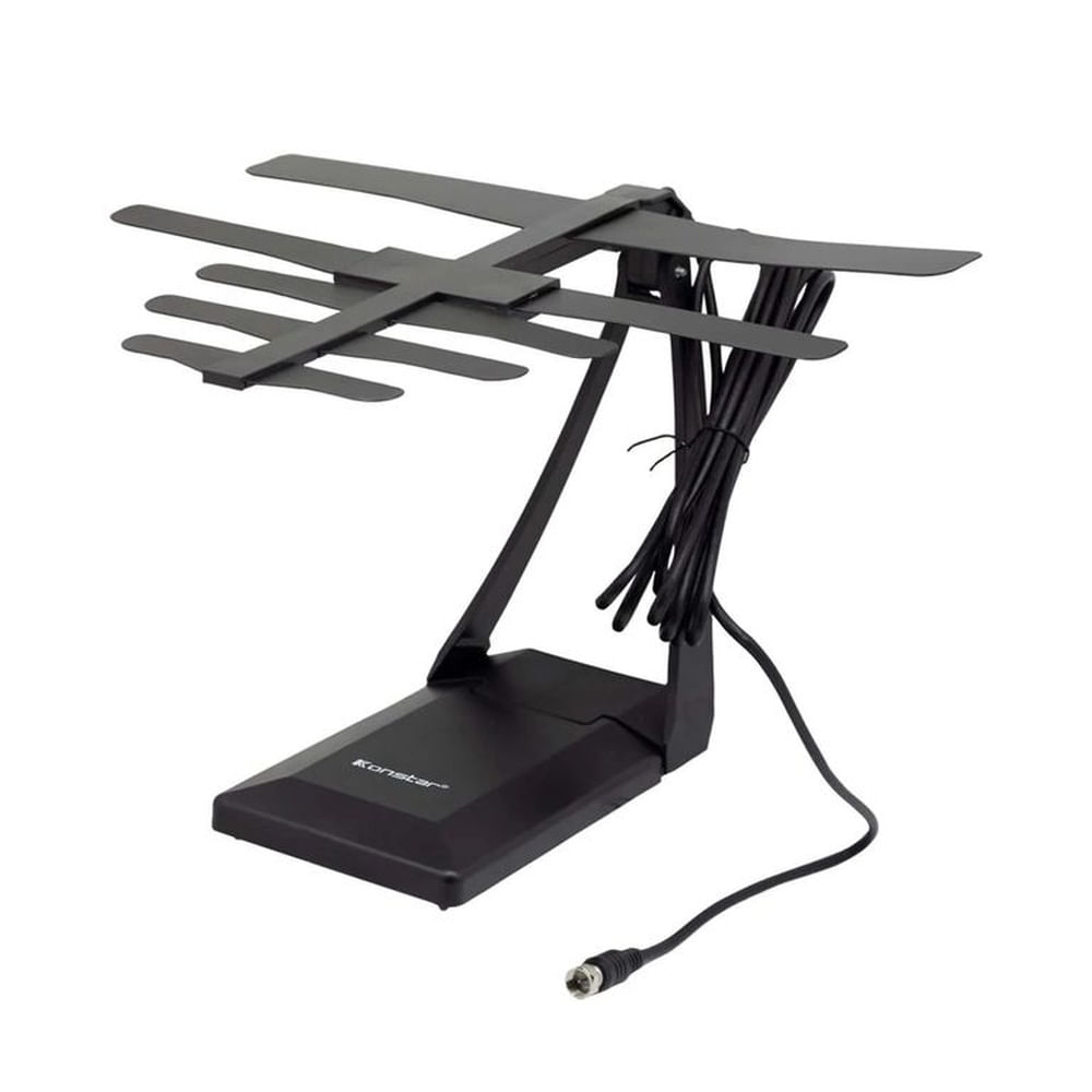 Antena Digital TV TDT Full HD 4K - Amplificada para Interiores y Viajes