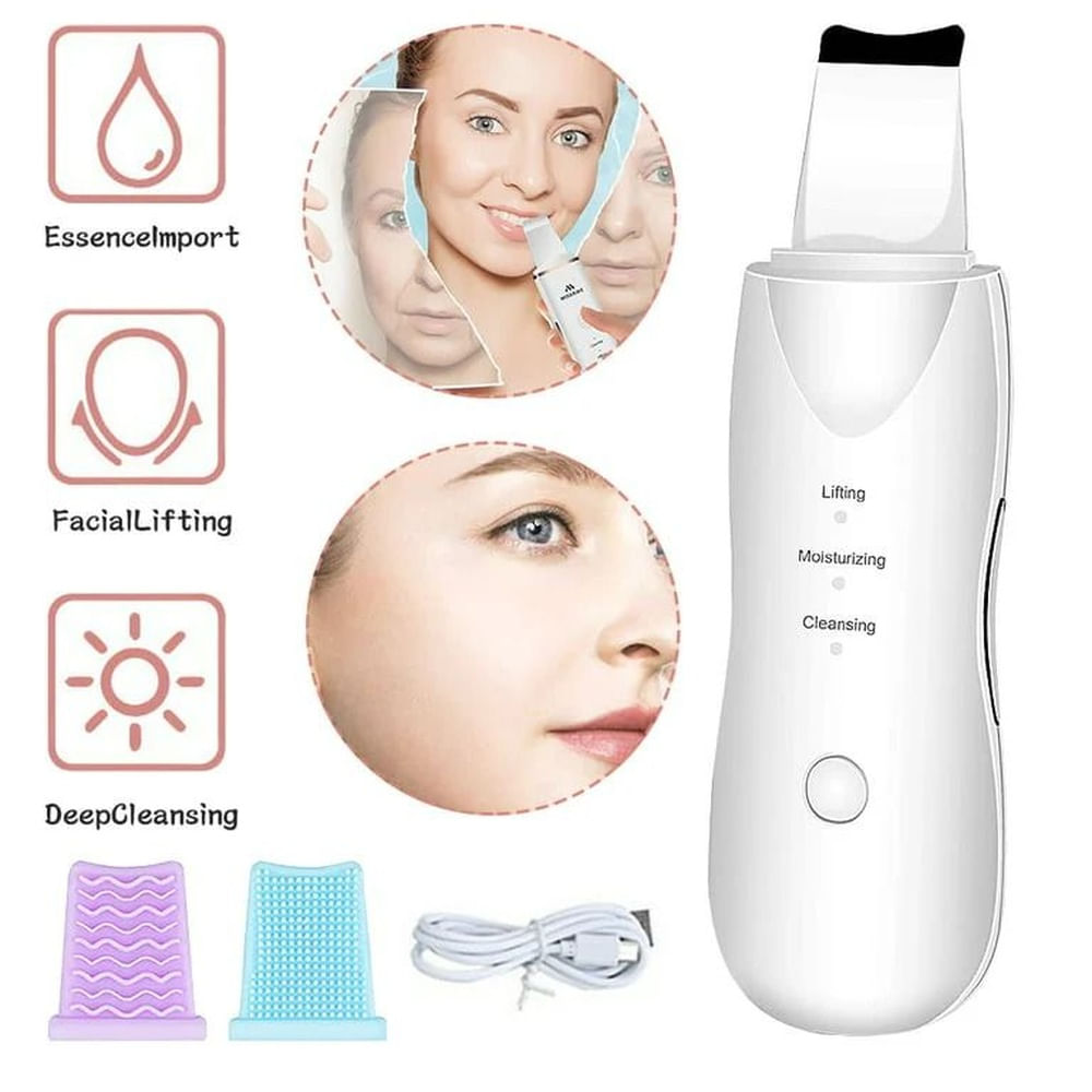 Exfoliante Ultrasonico de la Piel Limpieza Profunda de Poros Faciales