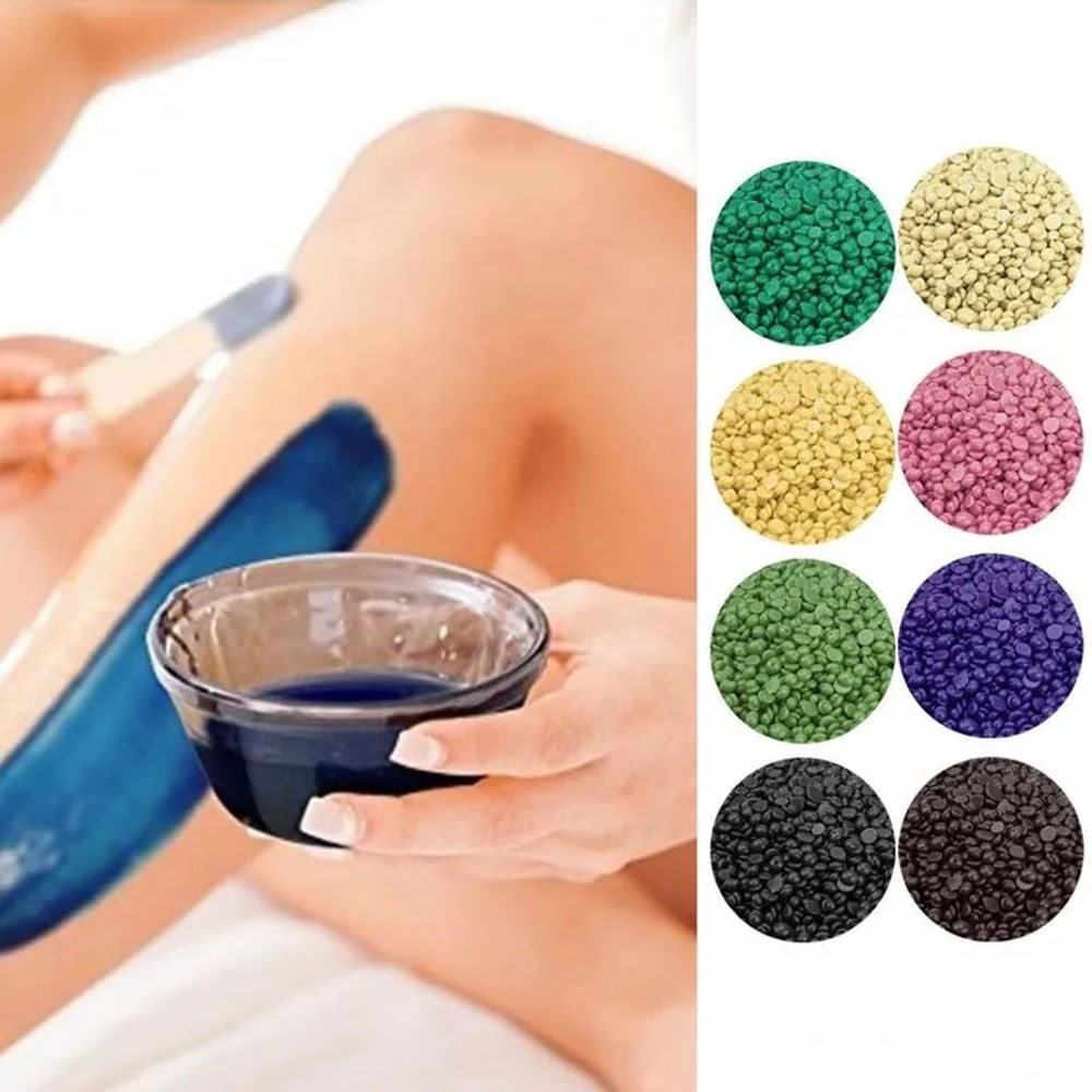 100g Perlas de Cera para Depilación para Zona de Bikini Cejas Vellos