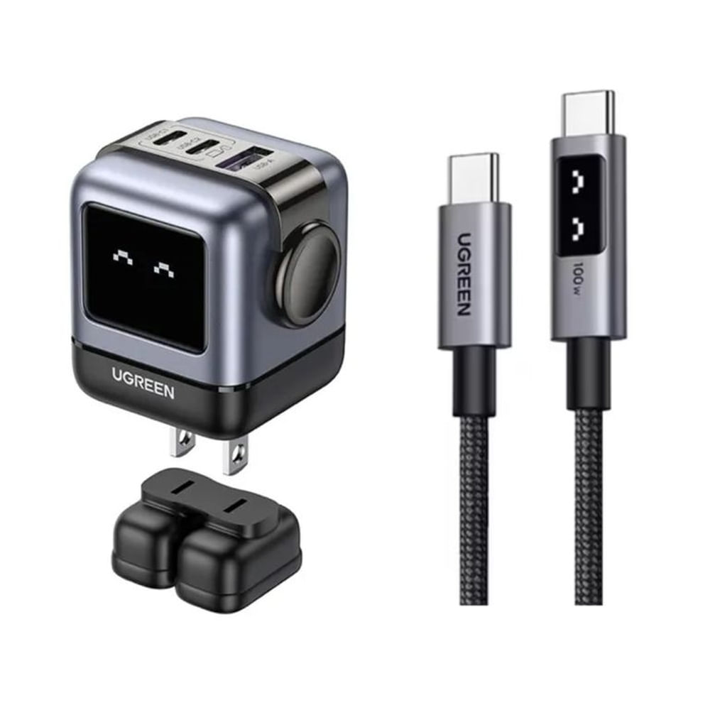 Cargador Robot 65w Ugreen Carga Rápida + Cable robot 2 metros