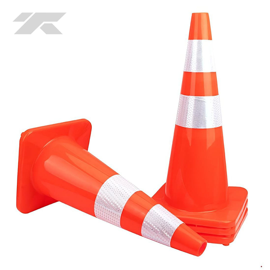 Cono de Seguridad PVC 90cm Reflectivo Plástico