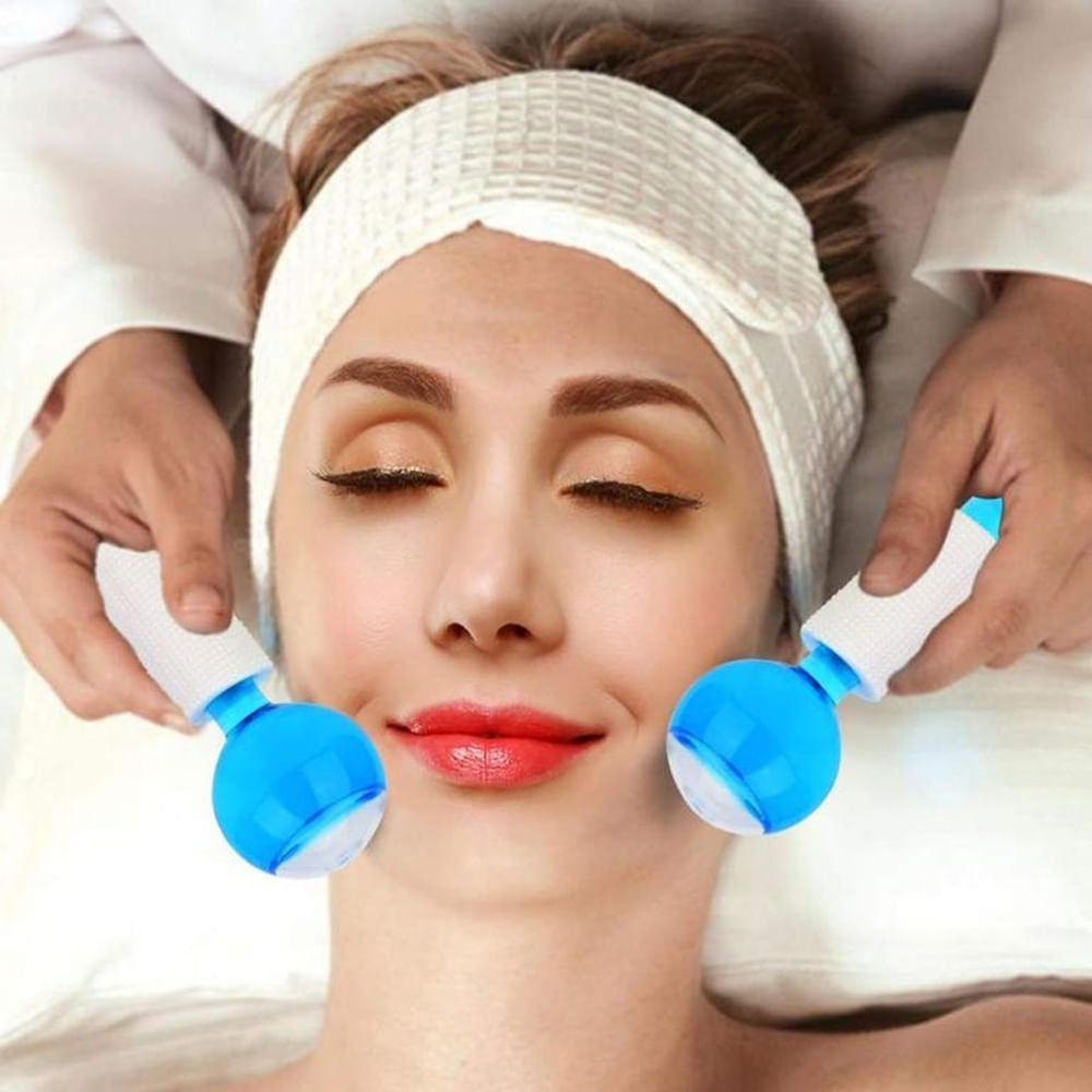 Ice Globes Bolas de Cristal para Masaje y Reafirmacion Facial Multicolor
