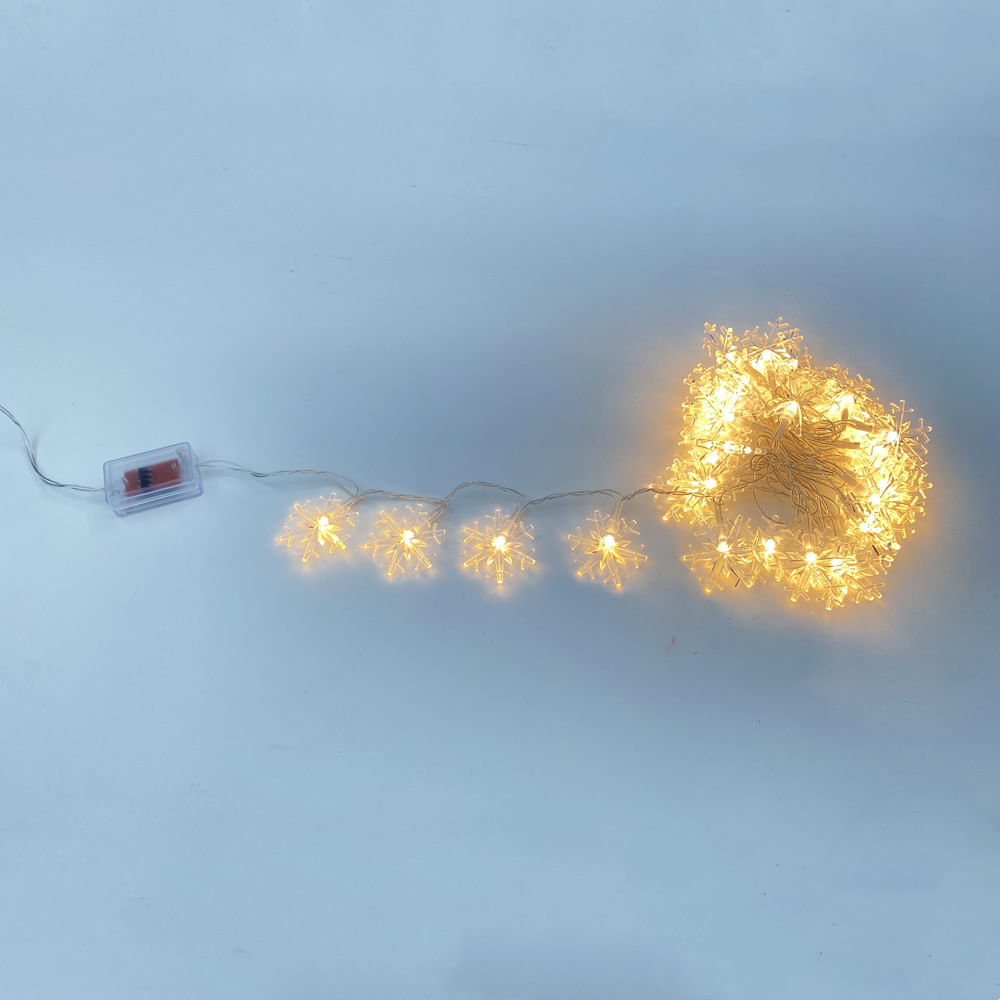 40 Luces Copo De Nieve