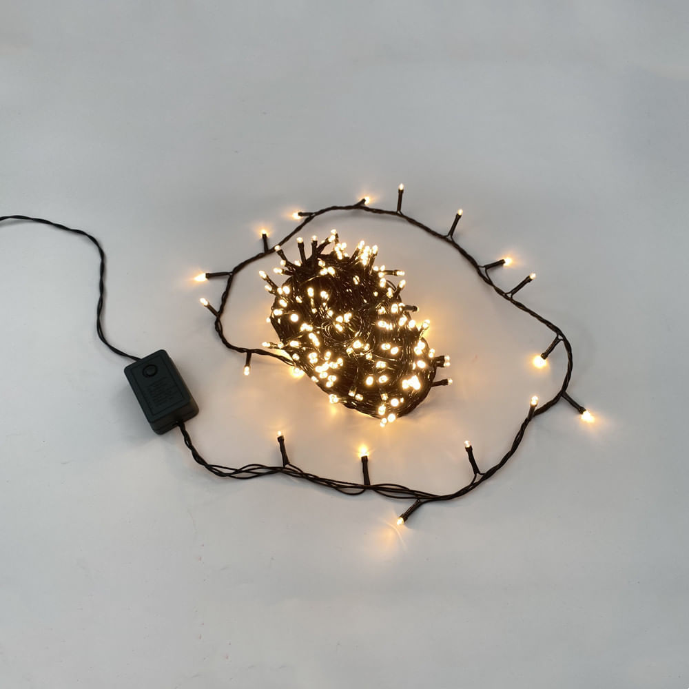 300 Luces Led Funciones Blanco Cálido