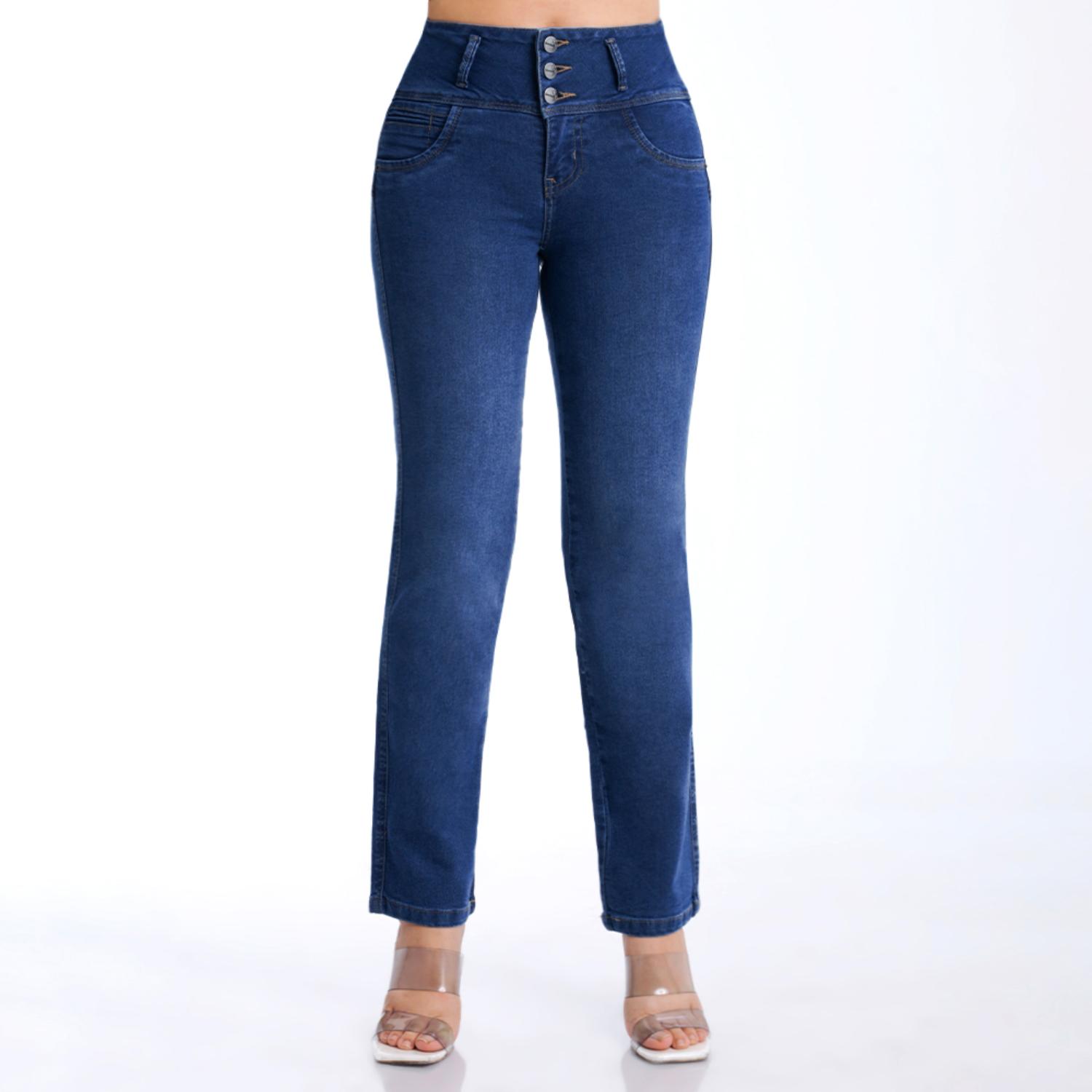 Jean Mujer Be0339-2B Kansas Semirecto Azul 28