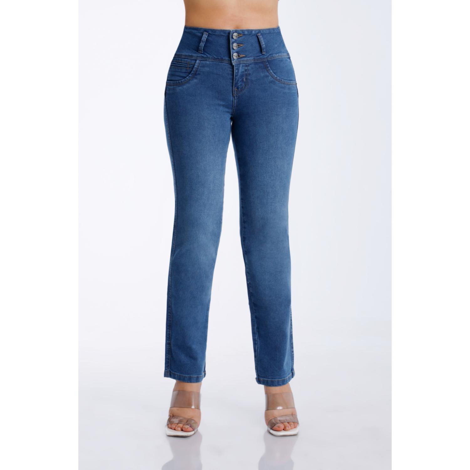 Jean Mujer Be0339-2C Kansas Semirecto Azul 32