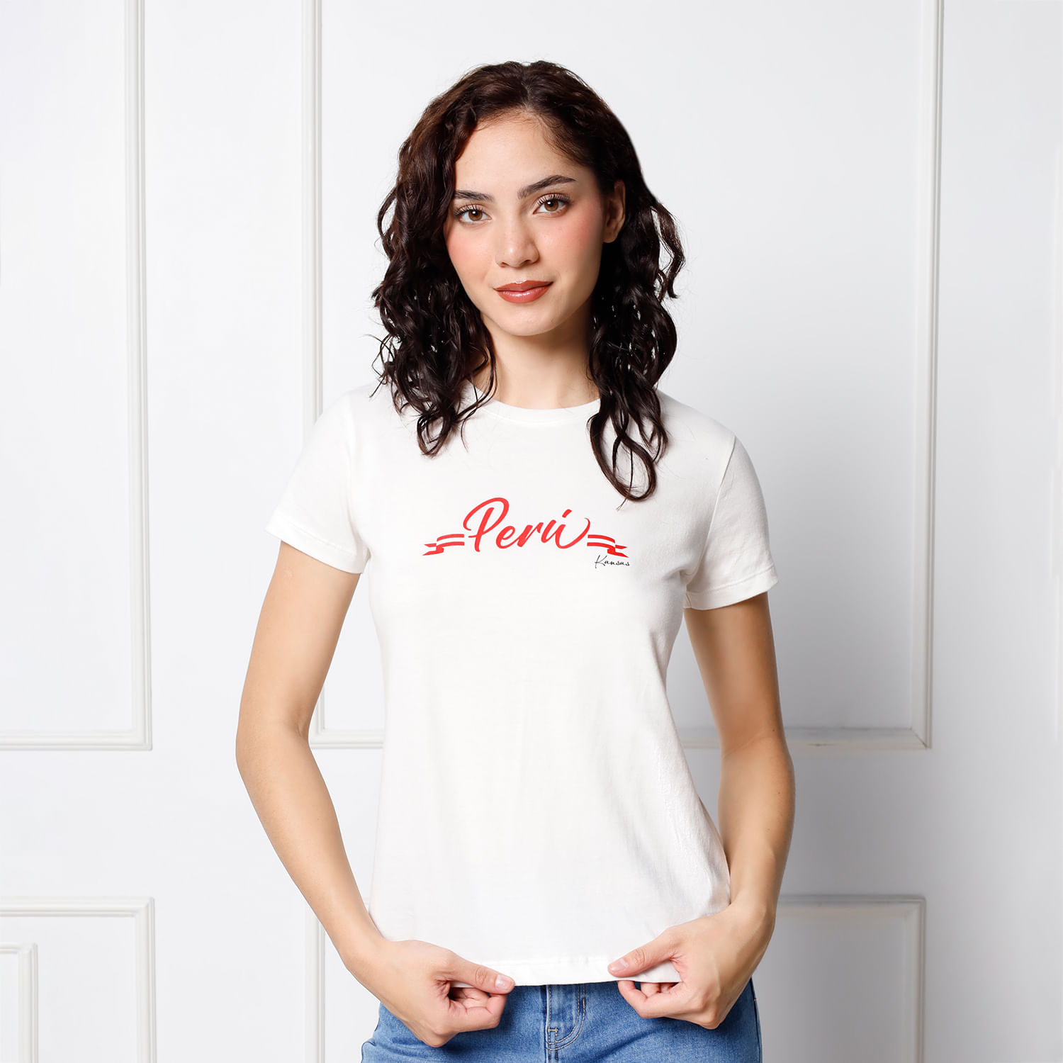 Polo Básico Mujer Kp1108-2B Peru Kansas Blanco M