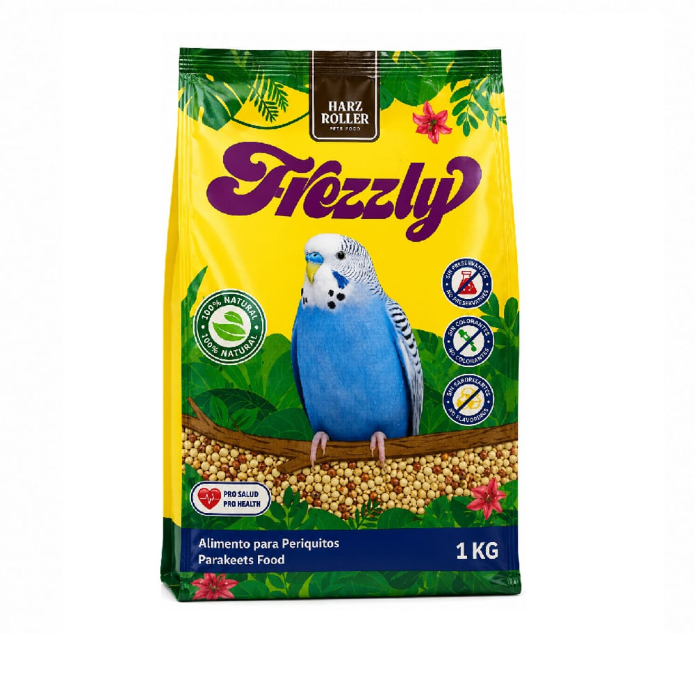 ALIMENTO PREMIUM PARA PERICOS MARCA FREZZLY 1kg