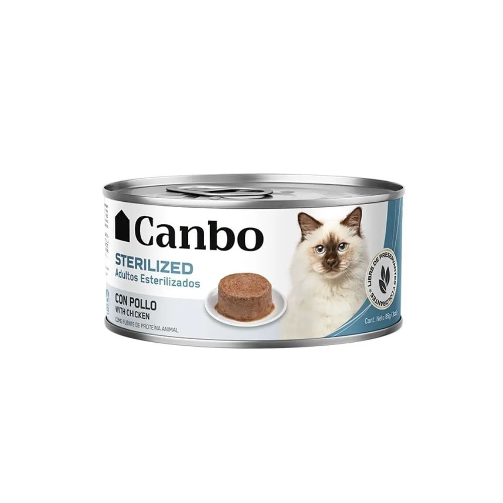 Canbo Paté para Gato Adulto Esterilizado - Pollo - 85g