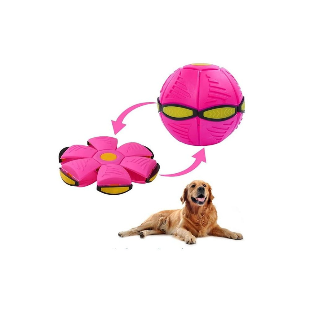 Magic Flying Saucer Ball - La pelota que se transforma y vuela - ROSADO