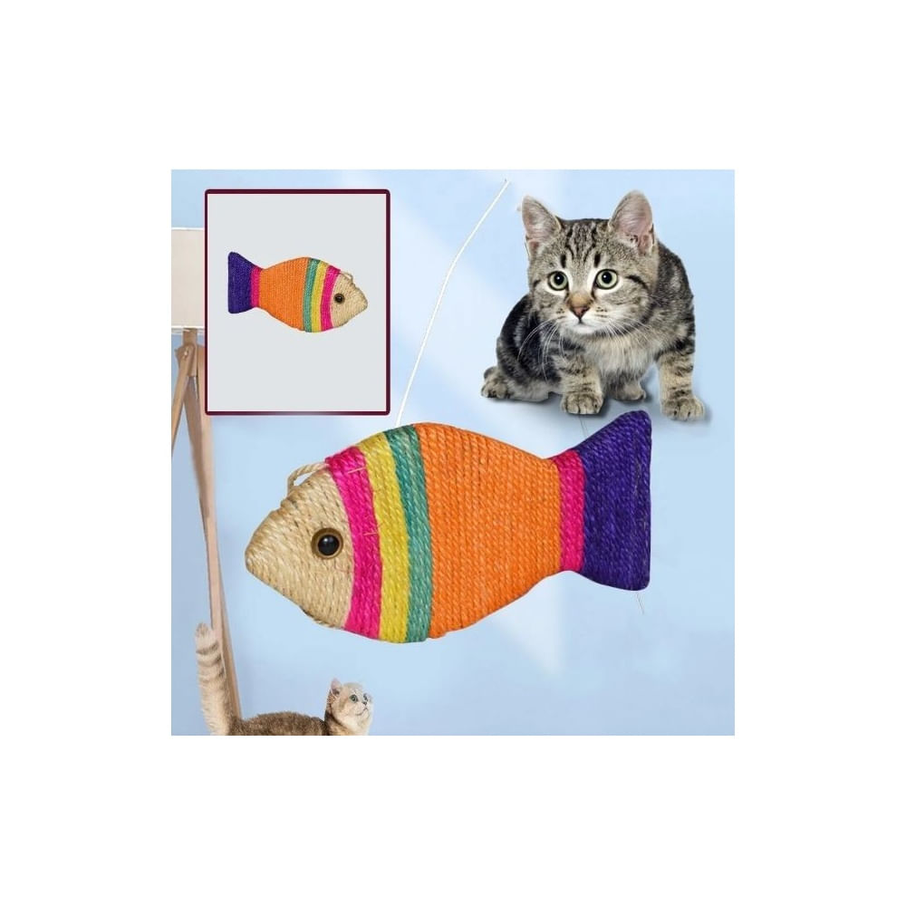 Rascador Para Gatos Colgante En Forma De Pez