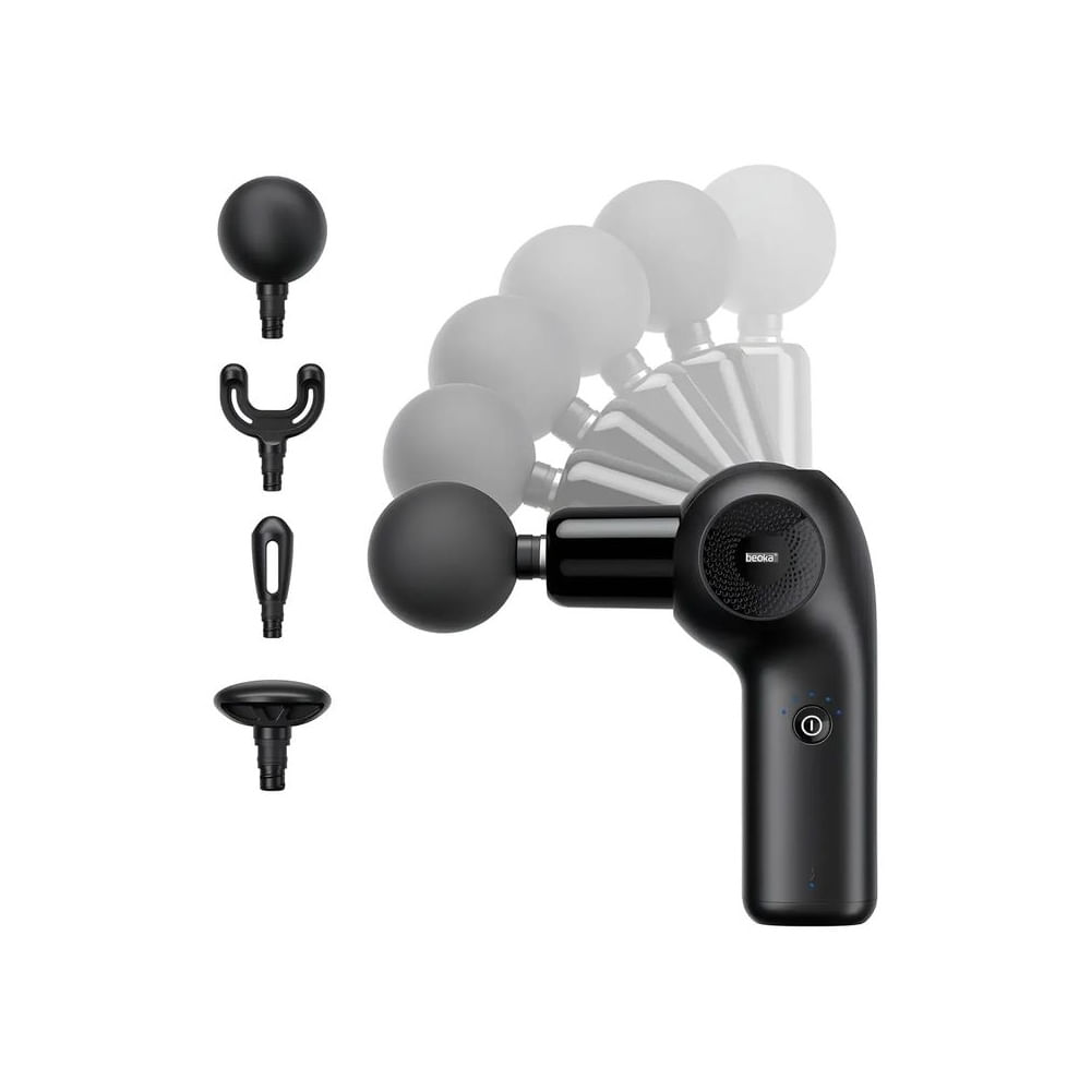 Pistola Masajeadora Mini D2, Pistola De Percusion Beoka Negro