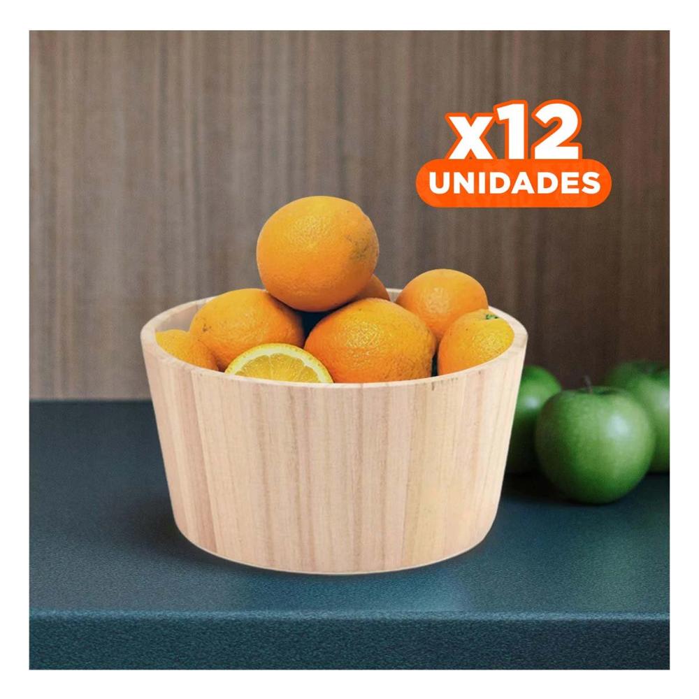 Pack12 Soporte de Madera Circular 20x10cm para Exhibir Productos de Panaderia YPapel Regalo