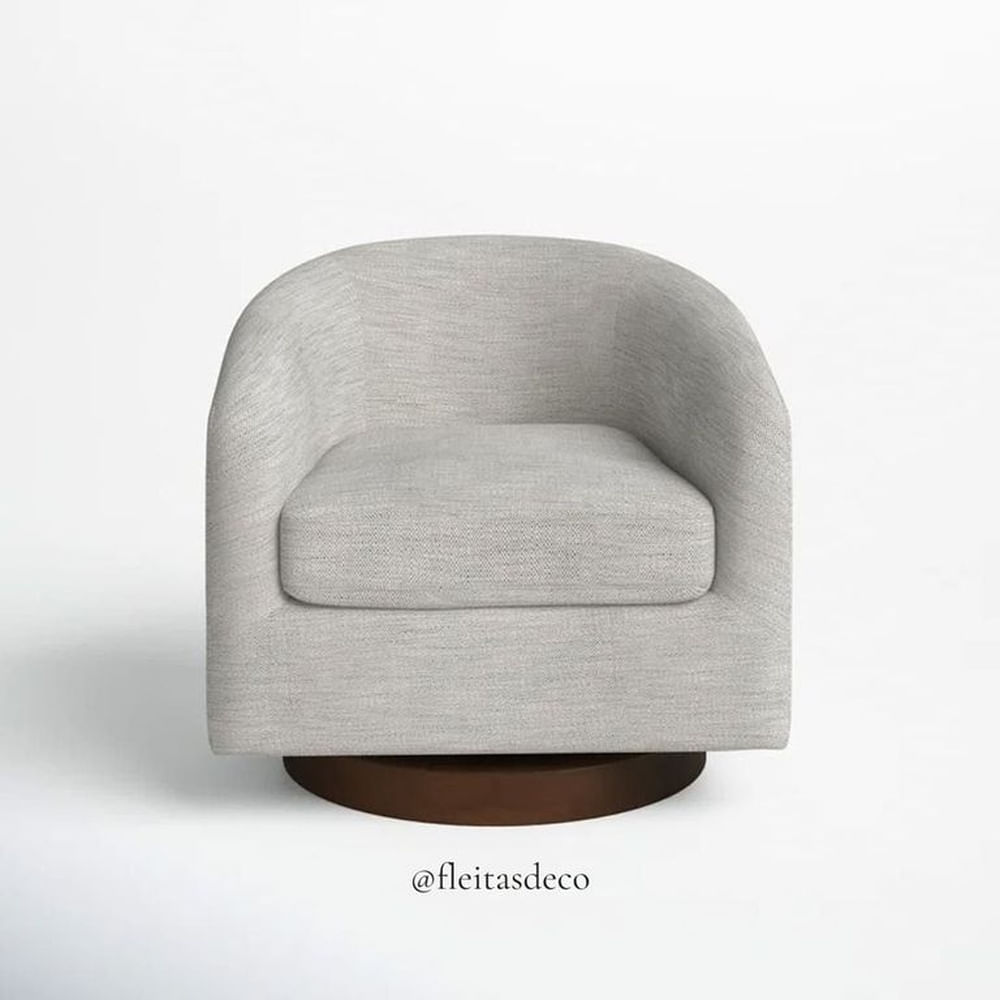 POLTRONA GIRATORIA SOHO Gris