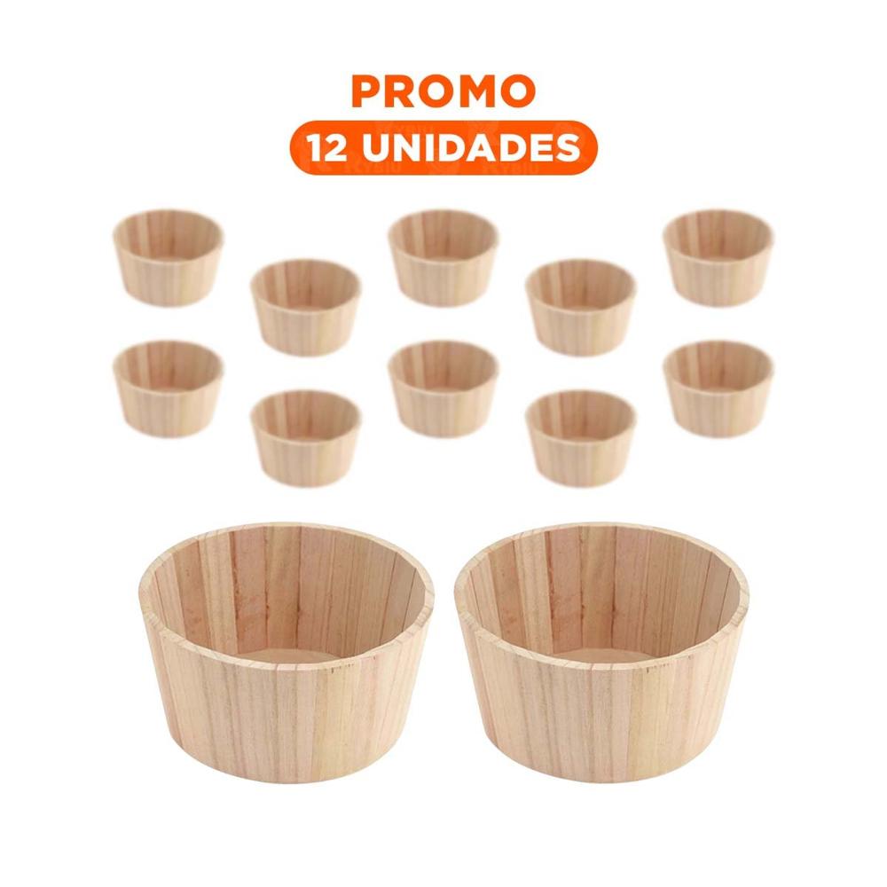 Pack12 Soporte de Madera Circular 20x10cm de Estilo de Montaña para la Cabaña YRegalo Sticker