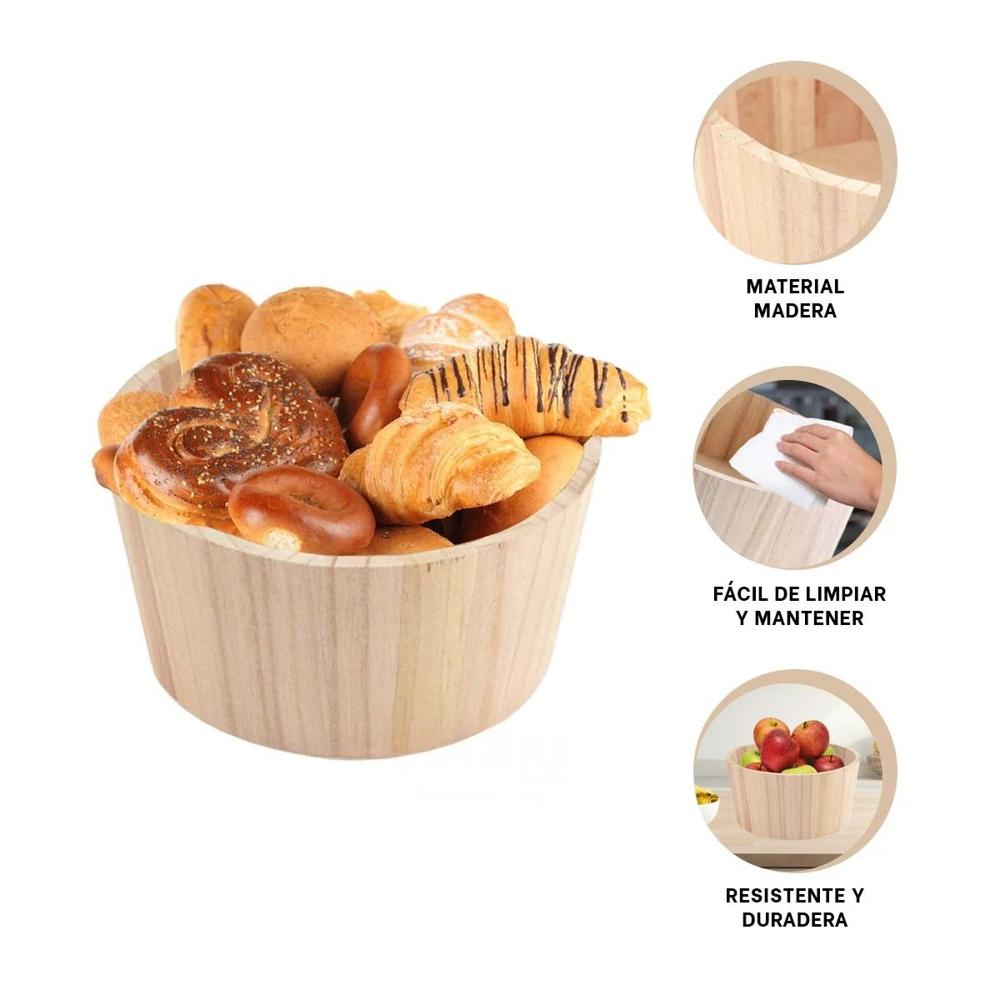 Contenedor de Madera Circular 20x10cm para el Balcon Chic con mucha Clase YLigas Regalo
