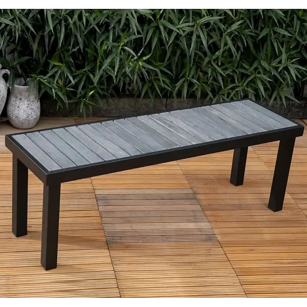 Banco para Jardín Kori Ventitas Home Color Roble Gris