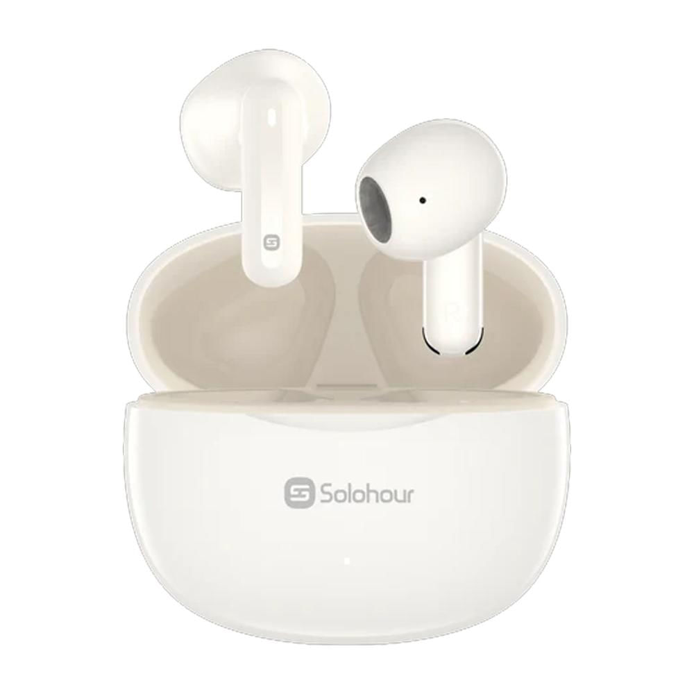 Audífonos Inalámbricos Solohour Solbuds ST9 Blanco Bluetooth 6.0