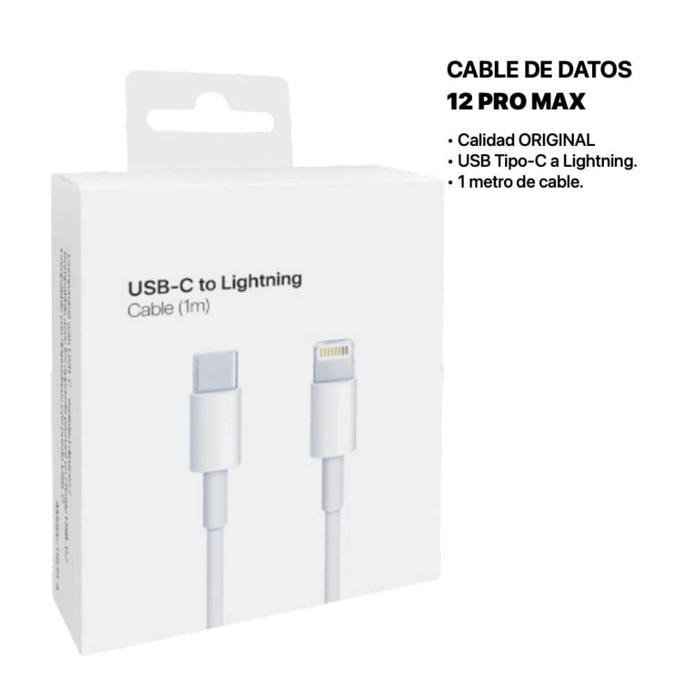CABLE DE DATOS  TIPO C a LIGHTNING